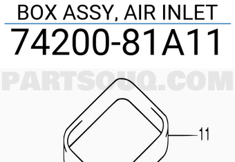 Suzuki 7420081A11 BOX ASSY, AIR INLET