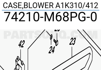 Suzuki 74210M68PG0 CASE,BLOWER A1K310/412