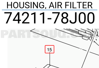 Suzuki 7421178J00 HOUSING, AIR FILTER