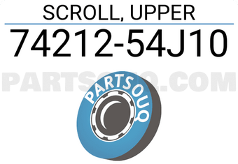 Suzuki 7421254J10 SCROLL, UPPER