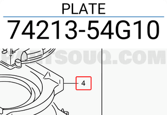 Suzuki 7421354G10 PLATE