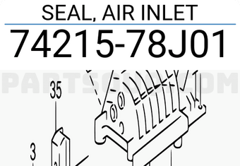 Suzuki 7421578J01 SEAL, AIR INLET