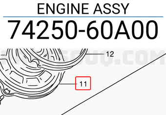 Suzuki 7425060A00 ENGINE ASSY