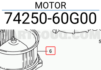 Suzuki 7425060G00 MOTOR