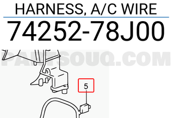 Suzuki 7425278J00 HARNESS, A/C WIRE