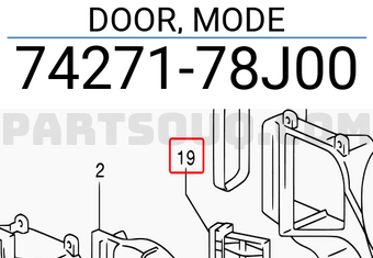 Suzuki 7427178J00 DOOR, MODE