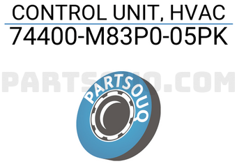 Suzuki 74400M83P005PK CONTROL UNIT, HVAC