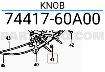 Suzuki 7441760A00 KNOB