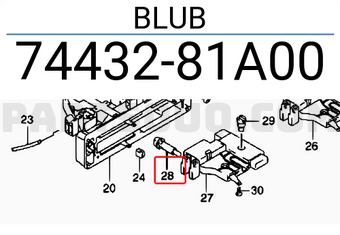 Suzuki 7443281A00 BLUB