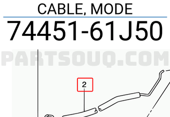 Suzuki 7445161J50 CABLE, MODE