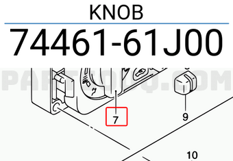 Suzuki 7446161J00 KNOB