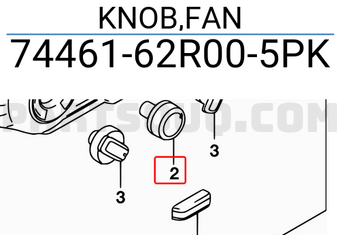 Suzuki 7446162R005PK KNOB,FAN