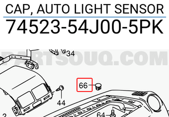Suzuki 7452354J005PK CAP, AUTO LIGHT SENSOR