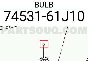 Suzuki 7453161J10 BULB
