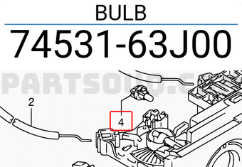 Suzuki 7453163J00 BULB