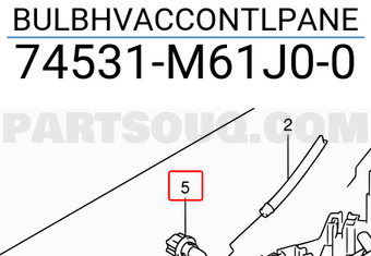 Suzuki 74531M61J00 BULBHVACCONTLPANE