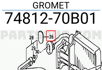 Suzuki 7481270B01 GROMET
