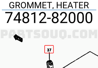 Suzuki 7481282000 GROMMET, HEATER