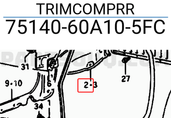 Suzuki 7514060A105FC TRIMCOMPRR