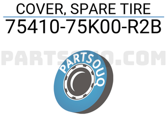 Suzuki 7541075K00R2B COVER, SPARE TIRE
