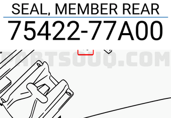 Suzuki 7542277A00 SEAL, MEMBER REAR