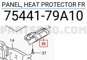 Suzuki 7544179A10 PANEL, HEAT PROTECTOR FR