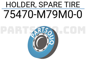 Suzuki 75470M79M00 HOLDER, SPARE TIRE