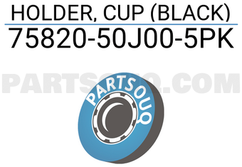 Suzuki 7582050J005PK HOLDER, CUP (BLACK)