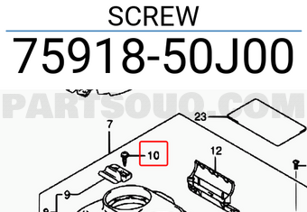 Suzuki 7591850J00 SCREW