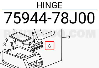 Suzuki 7594478J00 HINGE