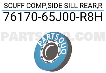 Suzuki 7617065J00R8H SCUFF COMP,SIDE SILL REAR,R