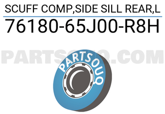 Suzuki 7618065J00R8H SCUFF COMP,SIDE SILL REAR,L