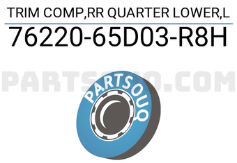 Suzuki 7622065D03R8H TRIM COMP,RR QUARTER LOWER,L