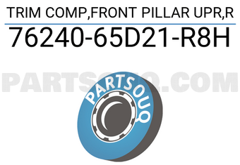 Suzuki 7624065D21R8H TRIM COMP,FRONT PILLAR UPR,R
