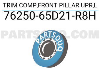 Suzuki 7625065D21R8H TRIM COMP,FRONT PILLAR UPR,L