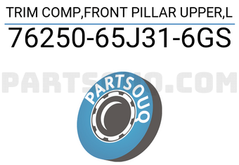 Suzuki 7625065J316GS TRIM COMP,FRONT PILLAR UPPER,L