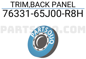 Suzuki 7633165J00R8H TRIM,BACK PANEL