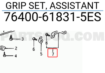 Suzuki 76400618315ES GRIP SET, ASSISTANT