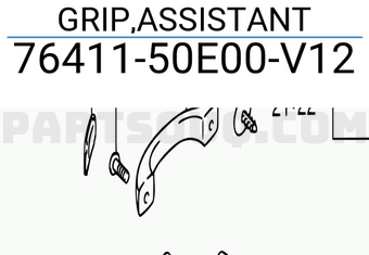 Suzuki 7641150E00V12 GRIP,ASSISTANT
