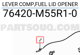 Suzuki 76420M55R10 LEVER COMP,FUEL LID OPENER