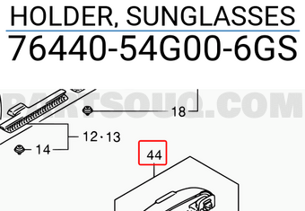 Suzuki 7644054G006GS HOLDER, SUNGLASSES