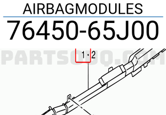 Suzuki 7645065J00 AIRBAGMODULES
