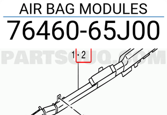 Suzuki 7646065J00 AIR BAG MODULES