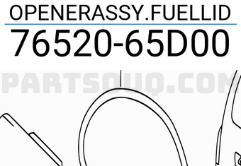 Suzuki 7652065D00 OPENERASSY.FUELLID