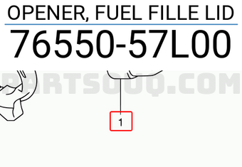 Suzuki 7655057L00 OPENER, FUEL FILLE LID