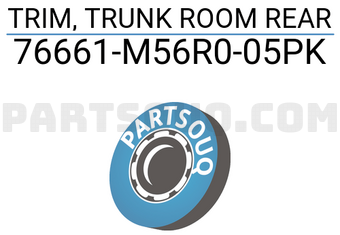 Suzuki 76661M56R005PK TRIM, TRUNK ROOM REAR