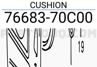 Suzuki 7668370C00 CUSHION