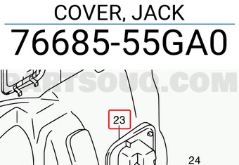 Suzuki 7668555GA0 COVER, JACK