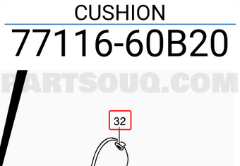 Suzuki 7711660B20 CUSHION