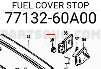 Suzuki 7713260A00 FUEL COVER STOP
